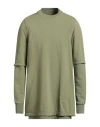 Rick Owens Drkshdw Drkshdw By Rick Owens Man Sweatshirt Sage Green Size S Cotton In Green