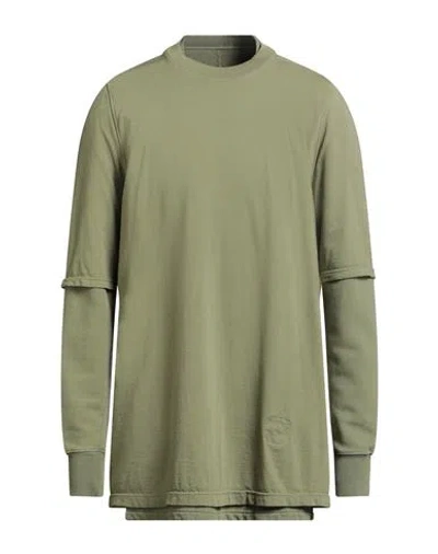 Rick Owens Drkshdw Drkshdw By Rick Owens Man Sweatshirt Sage Green Size S Cotton