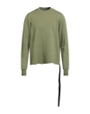 Rick Owens Drkshdw Drkshdw By Rick Owens Man Sweatshirt Sage Green Size S Cotton In Green