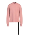 Rick Owens Drkshdw Drkshdw By Rick Owens Man Sweatshirt Salmon Pink Size L Cotton