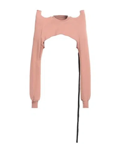 Rick Owens Drkshdw Drkshdw By Rick Owens Man Sweatshirt Salmon Pink Size S Cotton