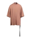 Rick Owens Drkshdw Drkshdw By Rick Owens Man T-shirt Antique Rose Size Onesize Cotton In Brown