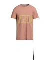 Rick Owens Drkshdw Drkshdw By Rick Owens Man T-shirt Antique Rose Size S Cotton In Pink