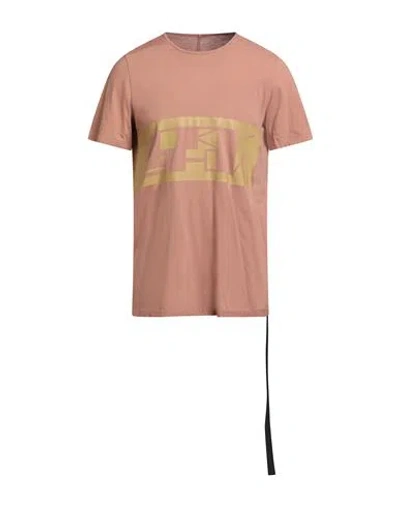 Rick Owens Drkshdw Drkshdw By Rick Owens Man T-shirt Antique Rose Size S Cotton In Pink