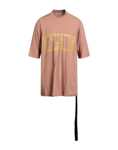Rick Owens Drkshdw Drkshdw By Rick Owens Man T-shirt Antique Rose Size Xl Cotton In Pink
