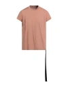 Rick Owens Drkshdw Drkshdw By Rick Owens Man T-shirt Antique Rose Size Xxl Cotton