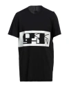 Rick Owens Drkshdw Drkshdw By Rick Owens Man T-shirt Black Size L Cotton