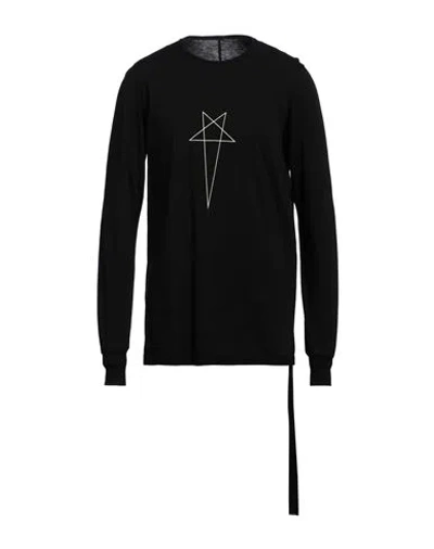 Rick Owens Drkshdw Level Star-print T-shirt In Black