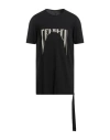 Rick Owens Drkshdw Drkshdw By Rick Owens Man T-shirt Black Size S Cotton
