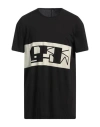 Rick Owens Drkshdw Drkshdw By Rick Owens Man T-shirt Black Size Xl Cotton