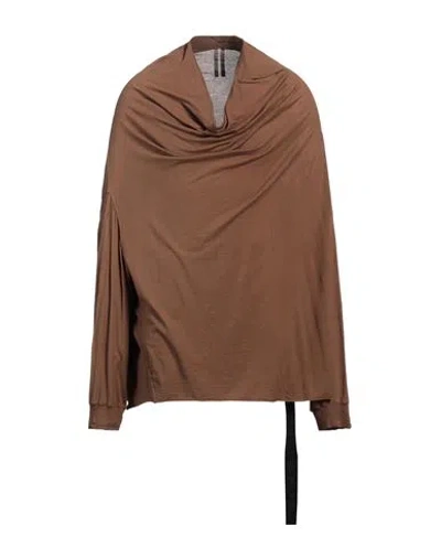 Rick Owens Drkshdw Drkshdw By Rick Owens Man T-shirt Brown Size Onesize Cotton