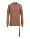 Rick Owens Drkshdw Drkshdw By Rick Owens Man T-shirt Brown Size M Cotton