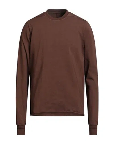 Rick Owens Drkshdw Drkshdw By Rick Owens Man T-shirt Chocolate Brown Size S Cotton