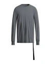 Rick Owens Drkshdw Drkshdw By Rick Owens Man T-shirt Grey Size Xl Cotton In Gray