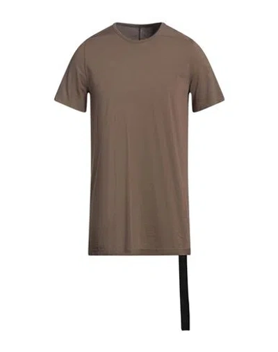 Rick Owens Drkshdw Drkshdw By Rick Owens Man T-shirt Khaki Size L Cotton In Beige