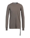 Rick Owens Drkshdw Hustler T Long Sleeve Crew Neck In Brown