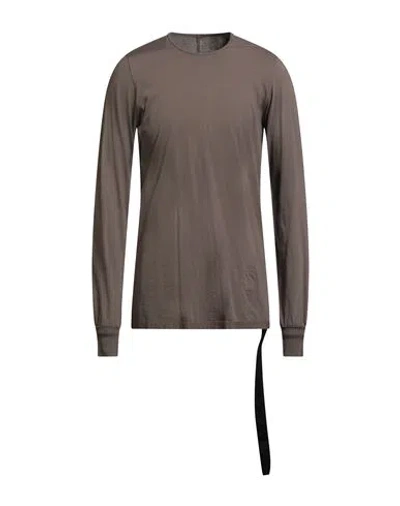 Rick Owens Drkshdw Drkshdw By Rick Owens Man T-shirt Khaki Size S Cotton In Sand
