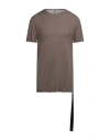 Rick Owens Drkshdw Drkshdw By Rick Owens Man T-shirt Khaki Size Xs Cotton In Sand