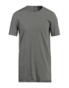 Rick Owens Drkshdw Drkshdw By Rick Owens Man T-shirt Sage Green Size L Cotton In Grey