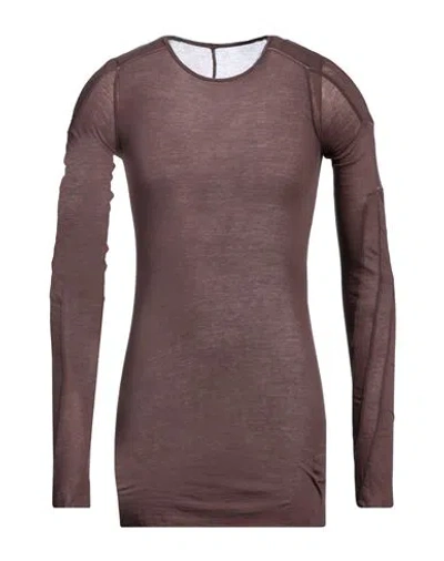 Rick Owens Drkshdw Drkshdw By Rick Owens Man T-shirt Mauve Size S Cotton In Purple