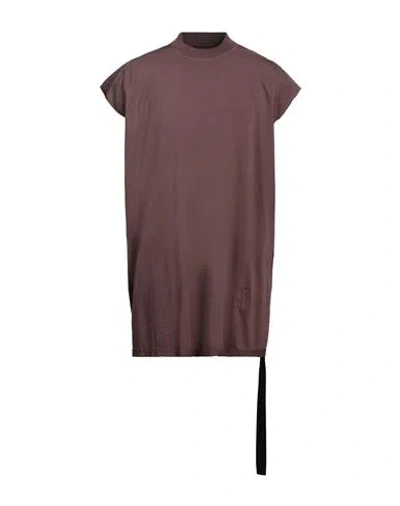 Rick Owens Drkshdw Drkshdw By Rick Owens Man T-shirt Mauve Size Xxl Cotton In Purple