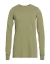 Rick Owens Drkshdw Drkshdw By Rick Owens Man T-shirt Military Green Size S Cotton In Green