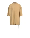 Rick Owens Drkshdw Drkshdw By Rick Owens Man T-shirt Mustard Size Onesize Cotton In Yellow