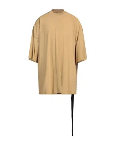 RICK OWENS DRKSHDW DRKSHDW BY RICK OWENS MAN T-SHIRT MUSTARD SIZE ONESIZE COTTON