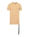 Rick Owens Drkshdw Drkshdw By Rick Owens Man T-shirt Mustard Size Xxl Cotton In Yellow