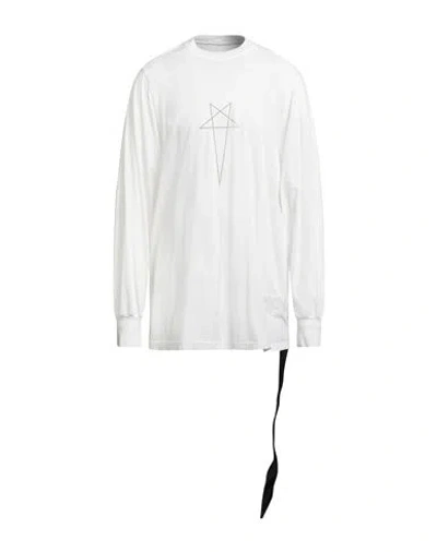 Rick Owens Drkshdw Drkshdw By Rick Owens Man T-shirt Off White Size S Cotton