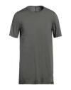 Rick Owens Drkshdw Drkshdw By Rick Owens Man T-shirt Sage Green Size L Cotton In Grey
