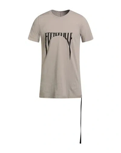 Rick Owens Drkshdw Drkshdw By Rick Owens Man T-shirt Taupe Size S Cotton In Gray