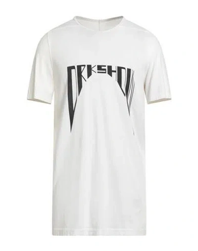 Rick Owens Drkshdw Drkshdw By Rick Owens Man T-shirt White Size S Cotton