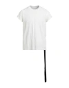 Rick Owens Drkshdw Drkshdw By Rick Owens Man T-shirt White Size S Cotton