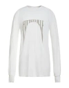 Rick Owens Drkshdw Drkshdw By Rick Owens Man T-shirt White Size S Cotton In White