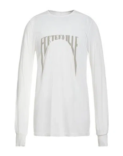 Rick Owens Drkshdw Drkshdw By Rick Owens Man T-shirt White Size S Cotton
