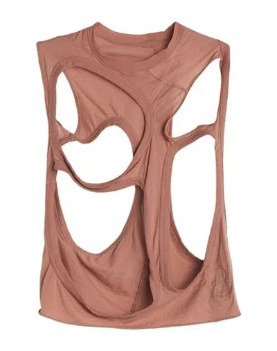 Rick Owens Drkshdw Drkshdw By Rick Owens Man Tank Top Antique Rose Size S Cotton In Pink