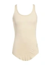 Rick Owens Drkshdw Drkshdw By Rick Owens Man Tank Top Beige Size S Cotton In Sand