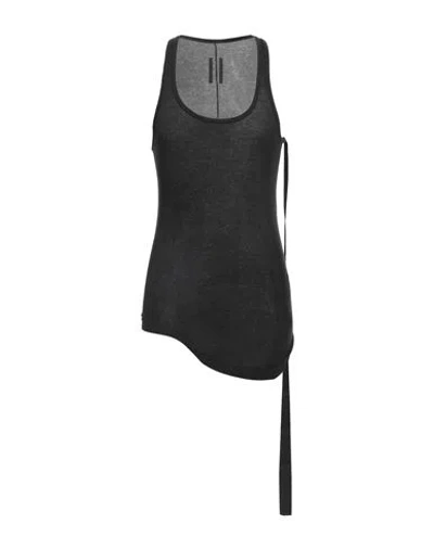 Rick Owens Drkshdw Drkshdw By Rick Owens Man Tank Top Black Size M Cotton