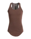 Rick Owens Drkshdw Drkshdw By Rick Owens Man Tank Top Brown Size S Cotton