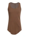 Rick Owens Drkshdw Drkshdw By Rick Owens Man Tank Top Brown Size Xxl Cotton In Burgundy