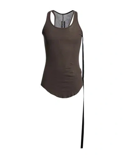 Rick Owens Drkshdw Drkshdw By Rick Owens Man Tank Top Khaki Size M Cotton In Beige