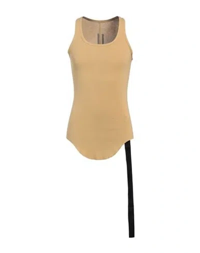 Rick Owens Drkshdw Drkshdw By Rick Owens Man Tank Top Mustard Size S Cotton In Yellow