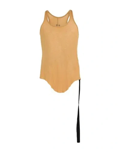 Rick Owens Drkshdw Drkshdw By Rick Owens Man Tank Top Mustard Size S Cotton In Yellow