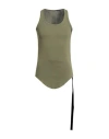 Rick Owens Drkshdw Drkshdw By Rick Owens Man Tank Top Sage Green Size S Cotton