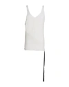 Rick Owens Drkshdw Drkshdw By Rick Owens Man Tank Top White Size M Cotton