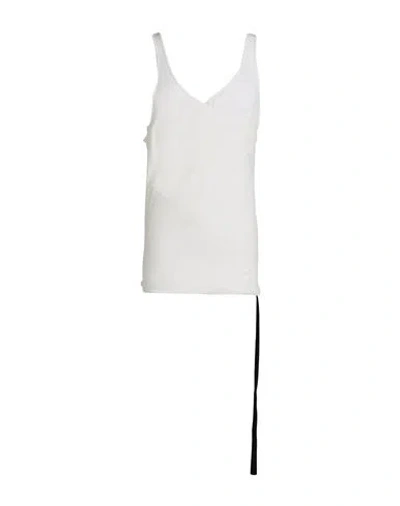 Rick Owens Drkshdw Drkshdw By Rick Owens Man Tank Top White Size M Cotton