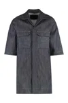 Rick Owens Drkshdw Drkshdw By Rick Owens Overshirt In Denim In Navy