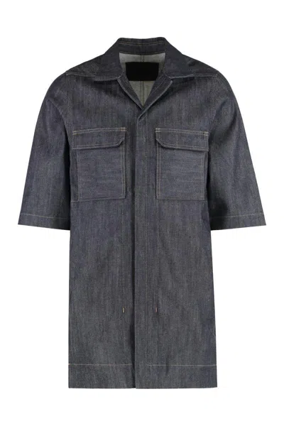 RICK OWENS DRKSHDW DRKSHDW BY RICK OWENS OVERSHIRT IN DENIM