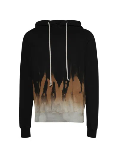 Rick Owens Drkshdw Drkshdw By Rick Owens Oversized Hoodie Black And Terra